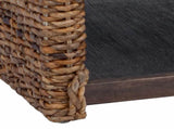 Coffee Table Natural 45 x 45 x 45 cm Solid Mahogany Wood 42011578