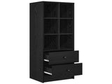 Highboard with Drawer Black Oak 45.5 x 34 x 127 cm 869363