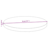 Table Top 70x4 cm Bamboo 352689