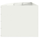 Corner Planter White 60 x 60 x 50 cm Steel 883662