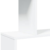 Room Divider Bookcase 5-Tier White 70x24x161 cm Engineered Wood 858093