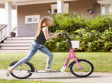 Kids Scooter, Kick Stunt Scooter with Adjustable Handlebar, Dual Brakes, Basket, Cupholder, T3398P348523