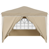 Pop-up Party Tent 288 x 288 x 245 cm Cream Oxford Fabric 42019768