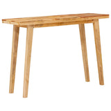 Dinning Table Natural 100 x 35 x 75 cm Solid Mango Wood 4104622