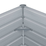 Raised Garden Bed 160x80x45 cm Galvanised Steel Brown 47012
