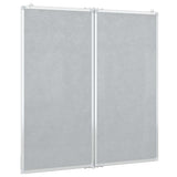 Magnetic Whiteboard Foldable 100x100x1.7 cm Aluminium 4005354