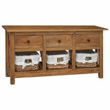 Sideboard Solid Mahogany Wood 100x30x50 cm 244488
