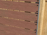 34 x 69.5cm Garden Planter Box, with Back Trellis, Brown T3398P322141