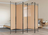 Room Divider Beige 200 x 200 cm Fabric 42039201