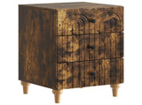 Bedside Cabinet Smoked Oak 43x 41 x 66.5 cm Engineered Wood 894100