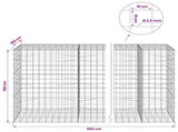 Gabion with 3.5 mm Wire and 10x10 cm Mesh 950x100x150 cm 3463429