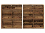 CD Cabinet 2 pcs Old Wood 65 x 23.5 x 97.5 cm Engineered Wood 8012687