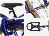 Kids Bike 20 Inches for 6-11 Years Old Dark Blue 42009307