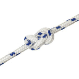 Multipurpose Utility Rope 14 mm 100 m White and Blue PP 3473138
