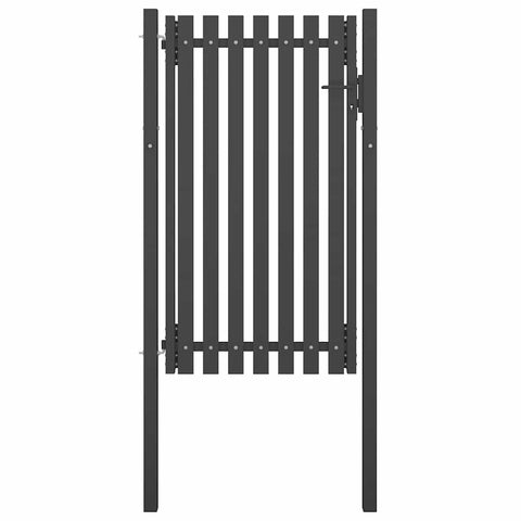 Garden Fence Gate Steel 1x2.25 m Anthracite 146331