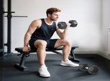 35KG Rubber Hex Dumbbell Portable Hand Weights Dumbbell Home Gym T3398P376840