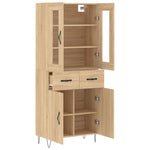 Highboard Sonoma Oak 69.5x34x180 cm Engineered Wood 3198564