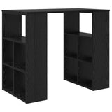 Desk with Shelf Black Oak 90 x 50 x 75 cm Engineered Wood 869507