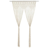 Macrame Curtain 140x240 cm Cotton 323977