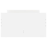 Bed Frame White Engineered Wood Single Bed Frame Rectangular 3207378