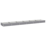 Raised Garden Bed Grey 480 x 80 x 24 cm cold-rolled steel 8006519