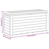 Garden Storage Box Brown 78x44x55 cm 49442