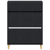 Shoe Cabinet DELFT 78 x 24 x 103 cm Engineered Wood Black 897096