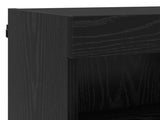 TV Wall Units with LED with LED 5 pcs Black Oak Engineered Wood 3402961