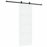 Sliding Door ORKDAL White 78 x 211 cm Solid Pine Wood 3333473