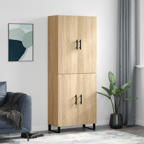 Highboard Sonoma Oak 69.5x34x180 cm Engineered Wood 3195702