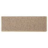 Stair Mats Self-adhesive Sisal-Look 30 pcs 65x21x4 cm Sand 3365891