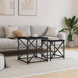 Nesting Coffee Tables 2 pcs Black Engineered Wood 838943