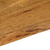 Table Top 140x60x3.8 cm Live Edge Solid Wood Mango 370793