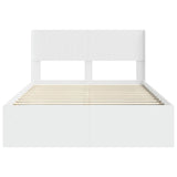 Bed Frame with Storage and Headboard White 160 x 200 cm 3414187