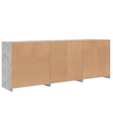 Sideboard with LED Lights Concrete Grey 181.5x37x67 cm 3209005