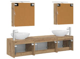 Bathroom Cabinet Set 5 pcs Artisan Oak Engineered Wood 3406486
