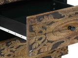 Sideboard with Drawer Brown 40 x 33.5 x 75 cm Solid Mango Wood 4018355