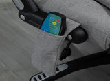Office Chair, Ergonomic Fabric Desk Chair with 6-Point Massage and Back Heated, Arms, Lumbar T3398P328196