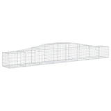 Arched Gabion Baskets 3 pcs 400x50x40/60 cm Galvanised Iron 3145918