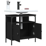 Bathroom Sink Cabinet Black Engineered wood Medium 842436