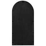 Garden Mirror Black 90x45 cm Iron for Outdoor Use 318348