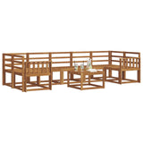 Outdoor Sofa Set 8 pcs Natural Solid Acacia Wood 3366142
