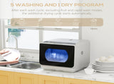 Tabletop Dishwasher, Mini Countertop Dishwasher with 4 Place Settings, 6 Programs, 6L Water Tank, T3398P343497