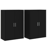 Sideboards 2 pcs Black 60x31x84 cm Engineered Wood 3276568