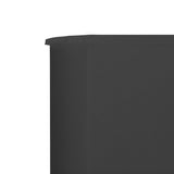 3-panel Wind Screen Fabric 400x120 cm Anthracite 44541