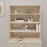 Top for Highboard HAMAR Honey Brown 90x30x100cm Solid Wood Pine 340432