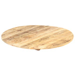 ZNTS Table Top Solid Mango Wood Round 15-16 mm 70 cm 286002