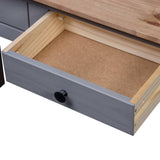 Console Table Grey 110x40x72 cm Solid Pine Wood Panama Range 282680