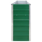 Raised Garden Bed 320x40x77 cm Galvanised Steel Green 47049