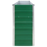 Raised Garden Bed 320x40x77 cm Galvanised Steel Green 47049